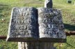 Bible gravestone marker in Covesville Cemetery